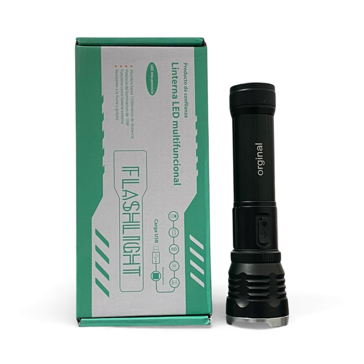 تصویر چراغ قوه پلیسی اسمال سان ZY-2304 همراه با جعبه