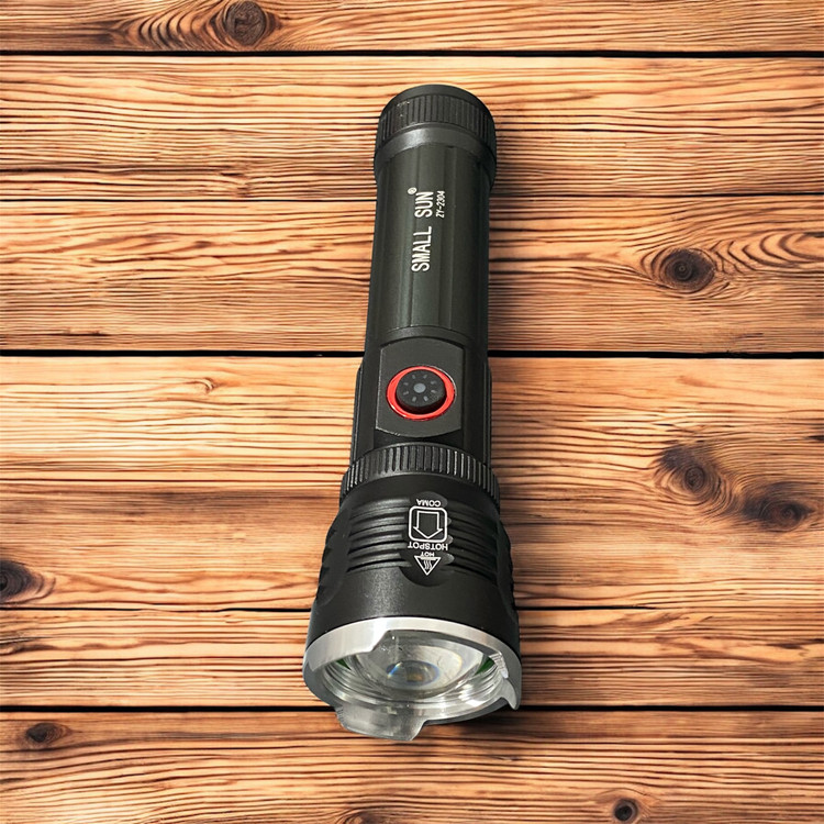 چراغ قوه پلیسی اسمال سان ZY-2304 با بک گراند چوبی