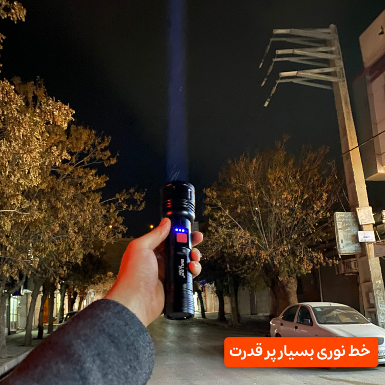 خط نوری قوی تصویر چراغ قوه پلیسی اسمال سان ZY-T271