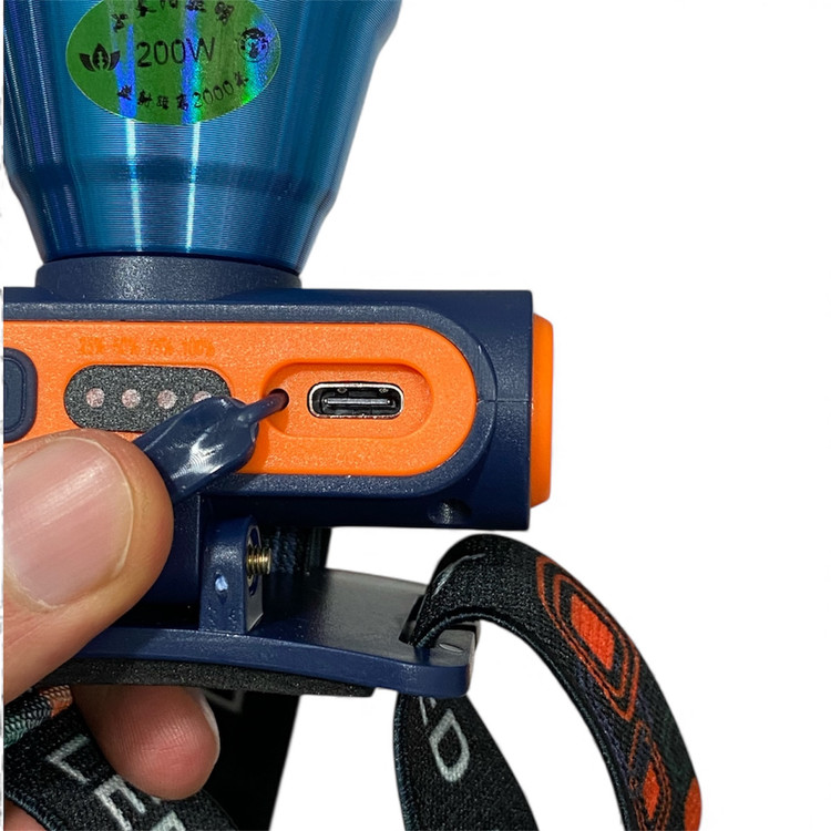 درگاه شارژ type-c چراغ پیشانی h127 اسمال سان