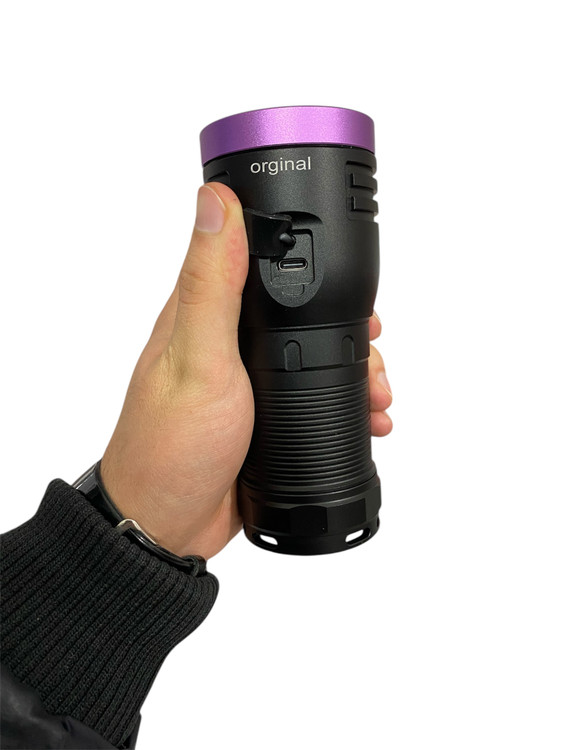 چراغ قوه UV قوی اسمال سان (Small Sun) مدل ZY-H4 | 80 وات | ماوراء بنفش 365 نانومتری | کارشناسی رنگ خودرو، پول و سنگ شناسی