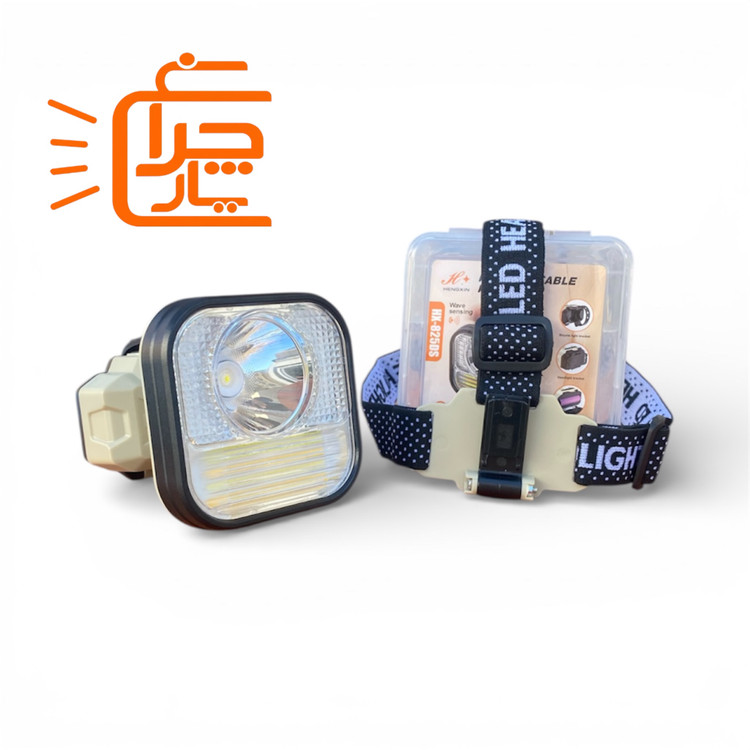 تصویر چراغ پیشانی و دوچرخه سنسوردار (چندکاره) HENGXIN مدل HX-825DS اصل | شارژی Type-C