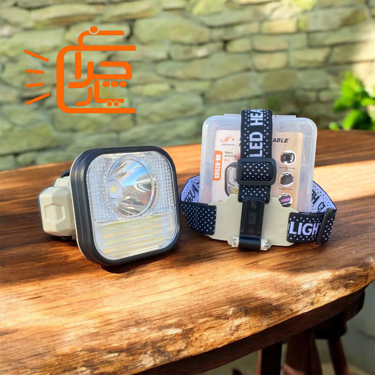 تصویر چراغ پیشانی و دوچرخه سنسوردار (چندکاره) HENGXIN مدل HX-825DS اصل | شارژی Type-C